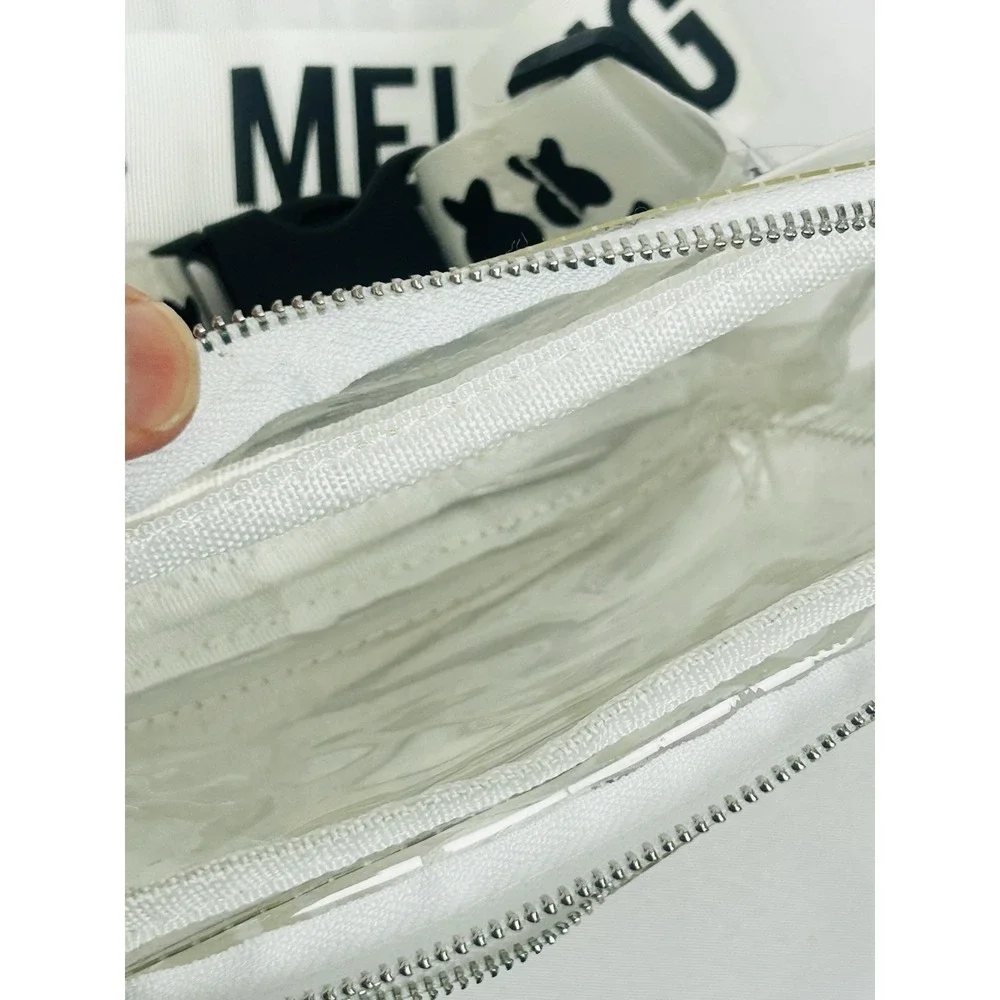 Marshmello Mellogang Clear Belt Bag Adjustable White Fanny Pack Kids Unisex